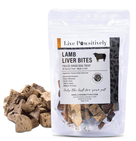 Live Pawsitively Lamb Liver Dog Treats