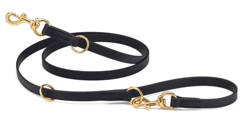 Viper Biothane Adjustable Multi-Purpose Dog Leash with Brass Hardware, 7FT