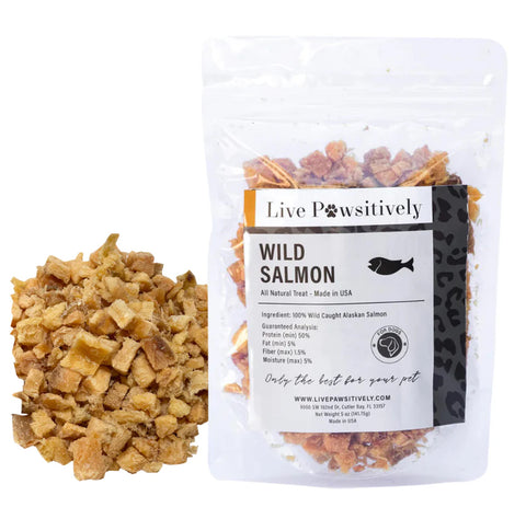 Live  Pawsitively Wild Salmon Dog Treats