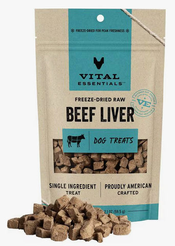 Vital Essentials Beef Liver Dog Treats