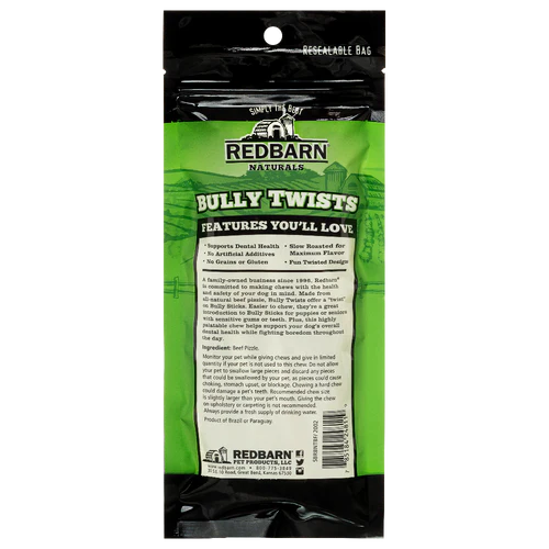 Redbarn Bully Twists Dog Chews (1.65 oz)